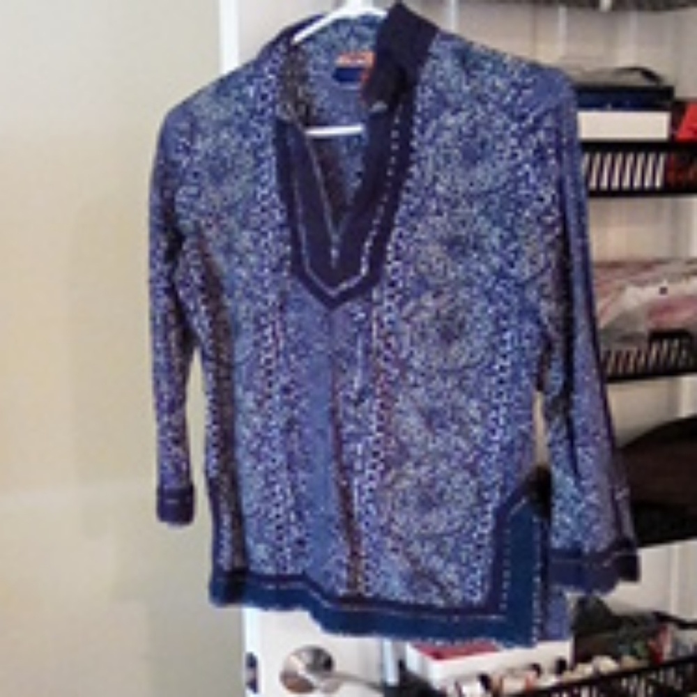 Tory Burch long sleeved tunic! Size 2